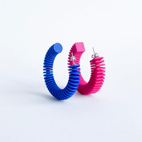 Geometric Mismatched Earrings - Optical