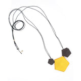 Yellow and Black 3 Element Necklace