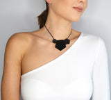 Black Short 3 Element Necklace - Vertigo by Varily Jewelry