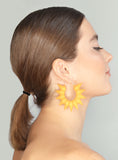 Hoops XL - Rainforest Citrus Earrings