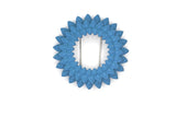 Flower Brooch - Dahlia Dark Teal Front