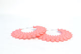 Coral Hoop Earrings - Dahlia by Varily Jewelry