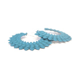 Dark Teal Hoop Earrings - Dahlia by Varily Jewelry