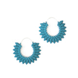 Hoop Earrings - Dahlia Dark Teal by Varily Jewelry