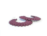 Plum Hoop Earrings - Dahlia by Varily Jewelry
