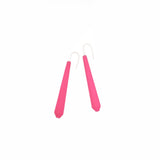 Fuchsia Long Pentagon Earrings - Vertigo