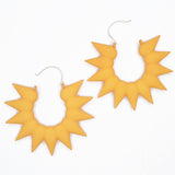 Citrus Back Hoops XL - Rainforest Hoop Earrings