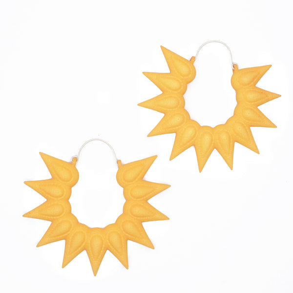 Hoops XL - Rainforest Citrus by Varily Jewelry