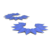 Blue Side Hoops XL - Rainforest Hoop Earrings
