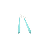 Aqua Long Pentagon Earrings XL - Vertigo by Varily Jewelry
