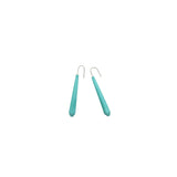 Aqua Long Pentagon Earrings - Vertigo
