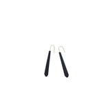 Black Long Pentagon Earrings - Vertigo