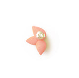 Coral Seed Stud Earrings Back