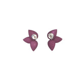 Plum Seed Stud Earrings Back