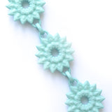 Flower Chain Bracelet - Dahlia in Aqua
