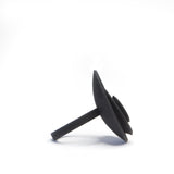 Black Round Ring - Vertigo by Varily Jewelry Side View