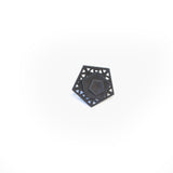 Black Cocktail Ring Perforated - Vertigo
