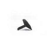 Black Cocktail Ring Perforated - Vertigo Side View