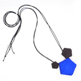 Blue and Black 3 Element Necklace