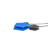 Blue Side View 3 Element Geometric Necklace - Vertigo by Varily Jewelry