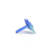 Blue & Aqua Cocktail Ring - Vertigo by Varily Jewelry Side View