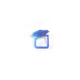 Blue Coral Aqua Cocktail Ring Perforated - Vertigo Side View