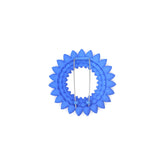 Flower Brooch - Dahlia Blue Back