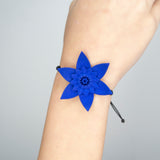 Flower Bracelet - Dahlia Blue