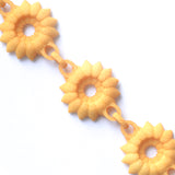 Flower Chain Bracelet - Dahlia in Citrus