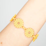 Citrus Flower Chain Bracelet - Dahlia Collection