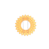 Flower Brooch - Dahlia Citrus Back