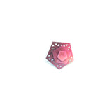 Coral Fuchsia Plum Cocktail Ring Perforated - Vertigo