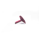 Coral Fuchsia Plum Cocktail Ring Perforated - Vertigo Side View