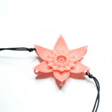 Flower Bracelet - Dahlia Coral Front