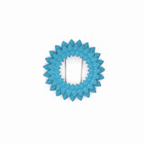 Flower Brooch - Dahlia Dark Teal Front