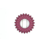 Flower Brooch - Dahlia Plum Front