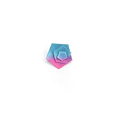 Fuchsia & Teal Cocktail Ring - Vertigo by Varily Jewelry