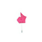 Fuchsia Back View of  Pinwheel Geometric Brooch - Vertigo Collection by Varily Jewelry