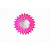 Flower Brooch - Dahlia Fuchsia Front