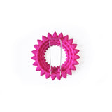 Flower Brooch - Dahlia Fuchsia Back