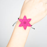 Flower Bracelet - Dahlia Fuchsia