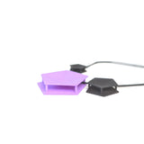 Lilac Side View 3 Element Geometric Necklace - Vertigo by Varily Jewelry