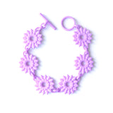 Lilac Flower Chain Bracelet - Dahlia by Varily Jewelry