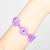Lilac Flower Chain Bracelet - Dahlia Collection