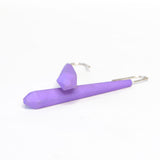 Lilac Side View Long Pentagon Earrings - Vertigo by Varily Jewelry