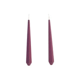 Plum Long Pentagon Earrings XL - Vertigo