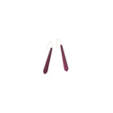 Plum Long Pentagon Earrings - Vertigo
