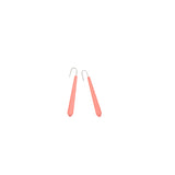 Coral Long Pentagon Earrings - Vertigo