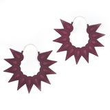 Hoops XL - Rainforest Plum by Varily Jewelry