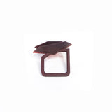 Plum & Tangerine Cocktail Ring - Vertigo by Varily Jewelry Side View